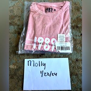Taylor Swift Pink 1989 TV Tee BNIP Large